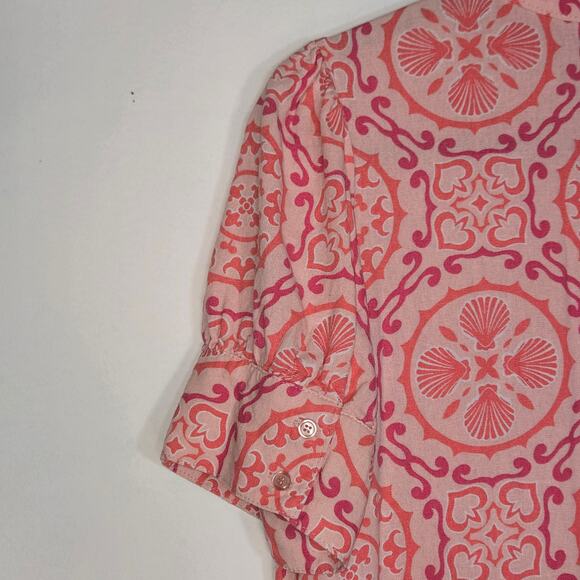 Crown & Ivy Pink Short Sleeve Dress Size Medium - Picture 8 of 8
